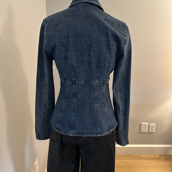 Nine West Fitted Denim Blazer - Picture 6 of 6